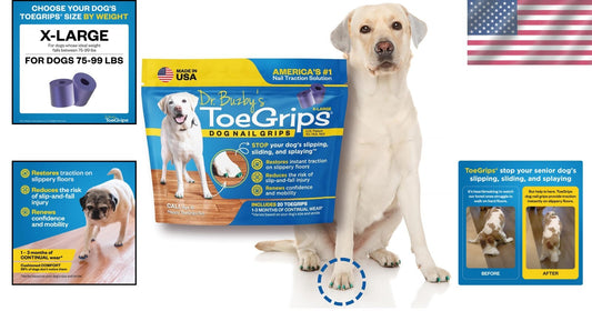 Veterinarian Recommended Dog Traction Grips - Perfect for Senior & Large Dogs