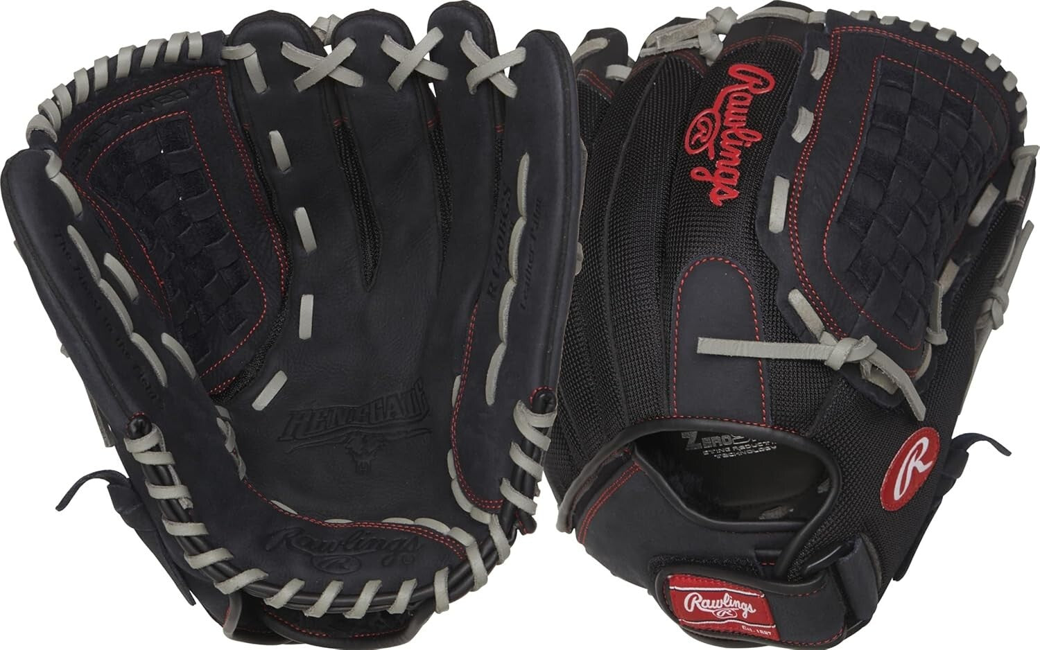 Durable Renegade 14" Softball/Outfield Glove - Leather with Cushioned Padding