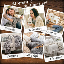Load image into Gallery viewer, Soft Cloud Faux Fur Throw Blanket - Oversized 108" x 86" for Ultimate Luxury