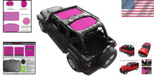 Load image into Gallery viewer, Pink Mesh Sun Shade Top for Jeep Wrangler JL 2018-2023 – UV Blocker &amp; Noise R...