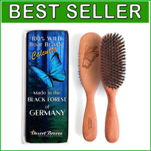 Load image into Gallery viewer, Luxury Boar Bristle Hairbrush for Fine to Medium Thick Hair - Made in Germany