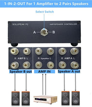 Load image into Gallery viewer, Premium 21-in-12-out Amplifier Speaker Switcher Selector for Audiophiles