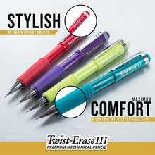 Load image into Gallery viewer, Pack of 12 Twist-Erase III Mechanical Graphite Pencils – NO Sharpening Needed