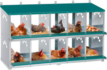 Load image into Gallery viewer, Safe &amp; Easy Access 10 Compartment Chicken Nesting Box for Optimal Production