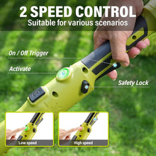 Load image into Gallery viewer, Powerful 40V Wireless Lawn Trimmer &amp; Edger - 14-Inch Cutting Width, Fast Charger