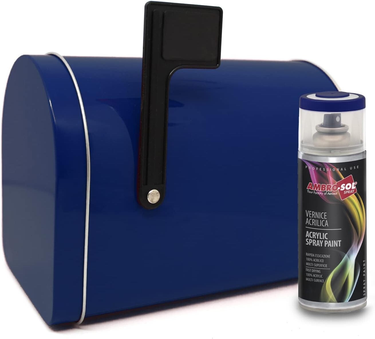 Dynamic Multi-Purpose Signal Blue Acrylic Spray Paint for All Surfaces, 10.4oz