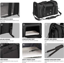 Load image into Gallery viewer, Durable Collapsible Pet Carrier for Cats and Small Dogs - Lightweight &amp; Portable