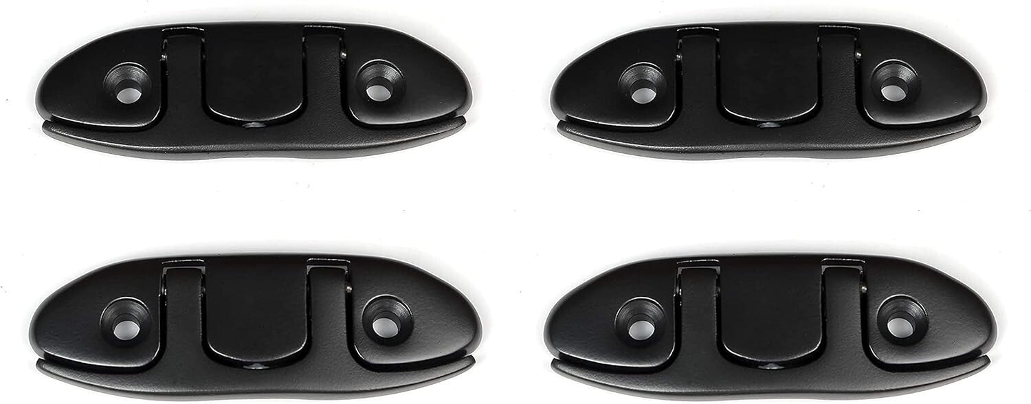 Durable 4-1/2 Inch Folding Dock Cleats - Marine-Grade Stainless Steel (Set of 4)