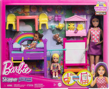 Load image into Gallery viewer, Complete Daycare Playset: Skipper Doll, 2 Toddlers &amp; 15+ Play Items for Ages 3+