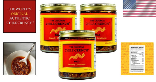 Crunchy Mild Mexican Salsa and Sauce - All Natural Flavor Explosion 3-Pack