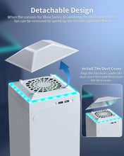 Load image into Gallery viewer, Auto Cooling Fan with Colorful Light Strip for Xbox Series X - Dust Proof Design