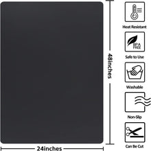 Load image into Gallery viewer, Heat Resistant 48x24 Silicone Mats for Crafts and Kitchen - Durable &amp; Versatile