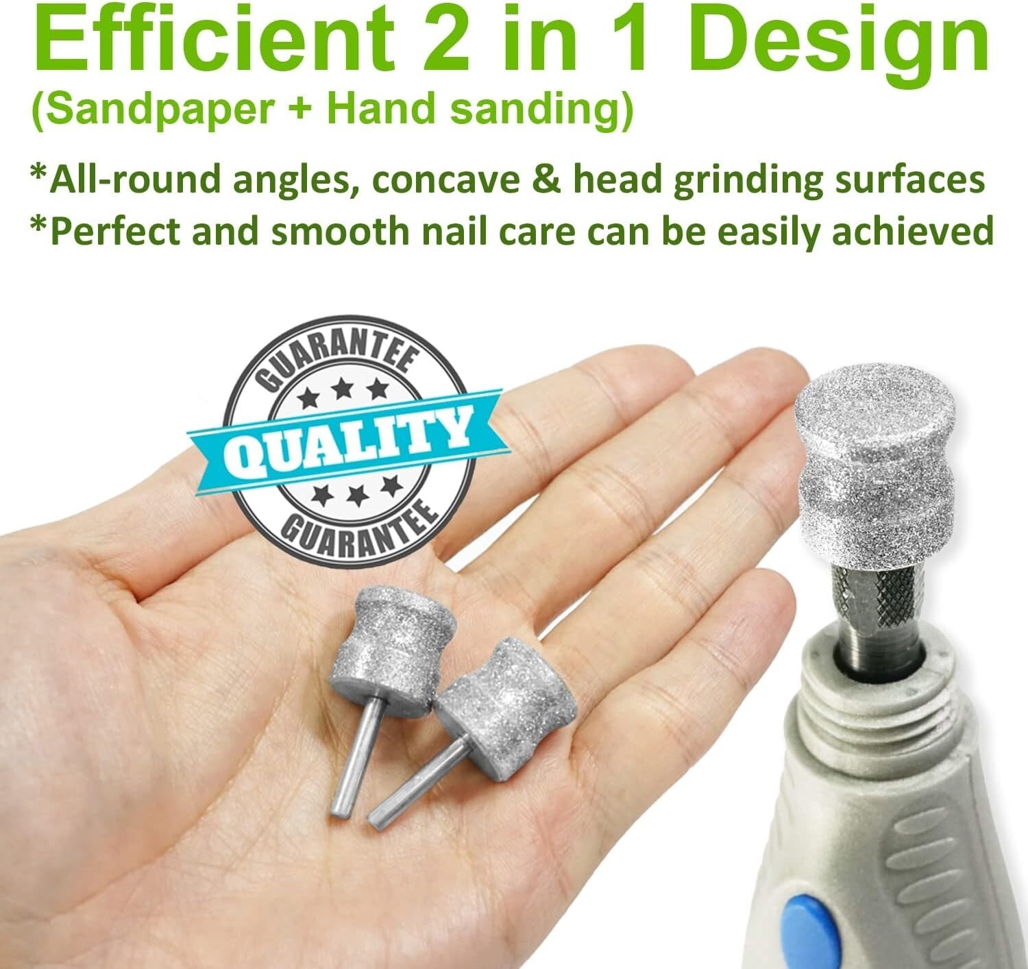 1/8'' Dog Nail Grinder Bit - Professional Diamond Attachment for Pets