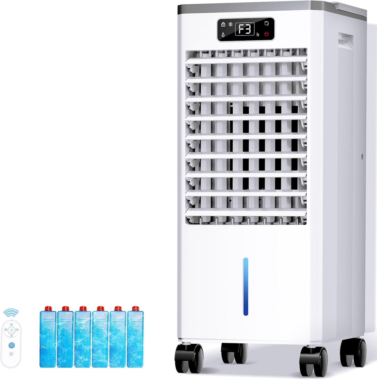 2-Gallon Evaporative Cooler with Auto Mode & Energy Savings for Ultimate Comfort