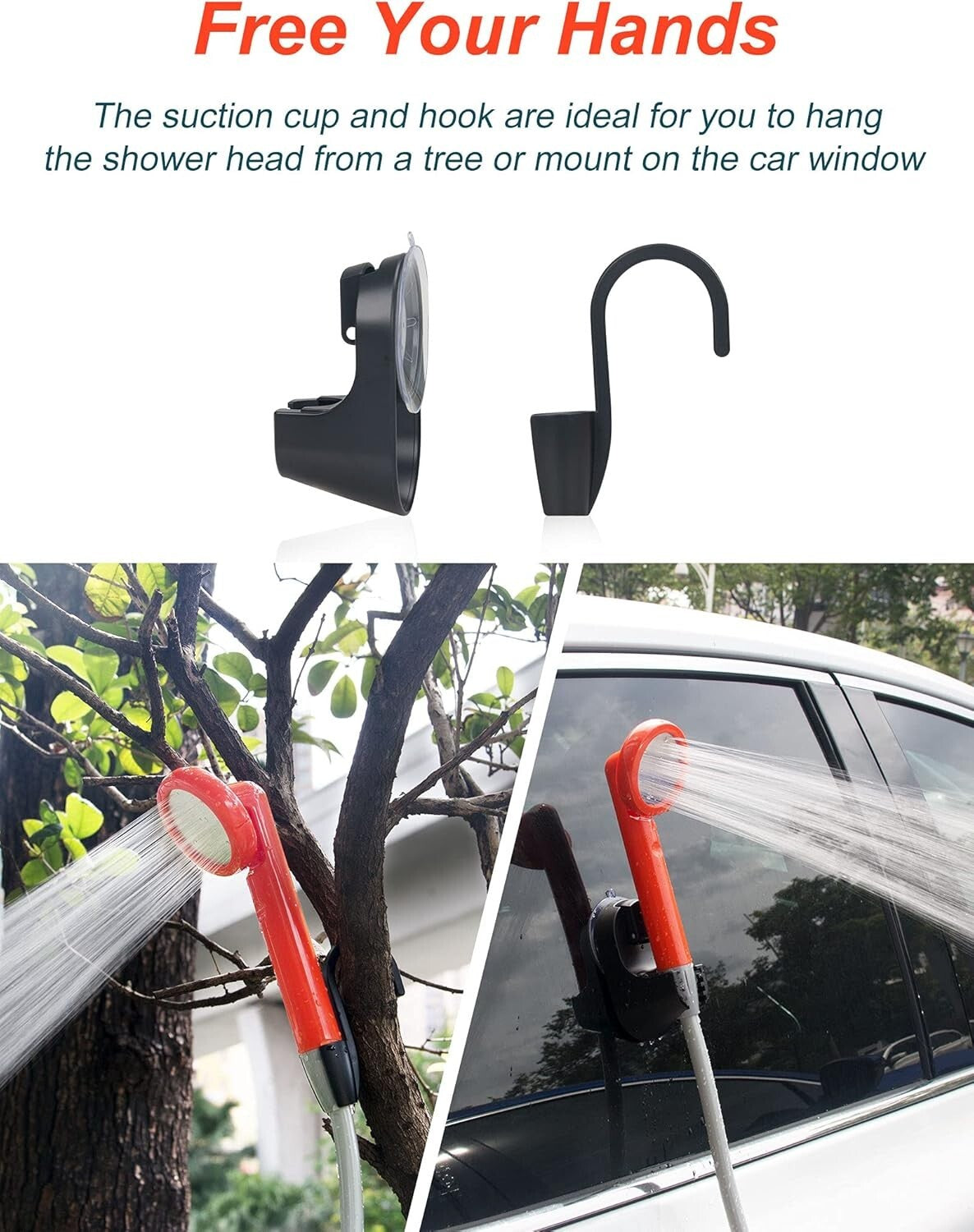 Safety Compliant Portable Shower for Camping and Outdoor Activities, Large Size