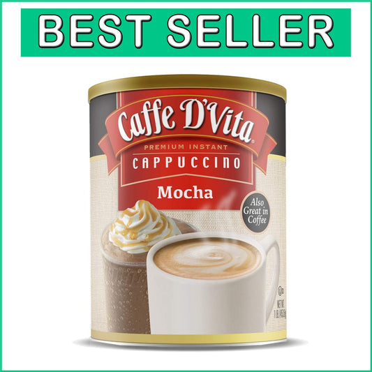 Rich & Creamy Caffe D’Vita Mocha Cappuccino Mix - Instant & Versatile 6-Pack