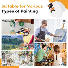Load image into Gallery viewer, Ready-to-Paint 11x14" Canvas Boards - 24 Pack, Ideal for Home Decor &amp; Crafts