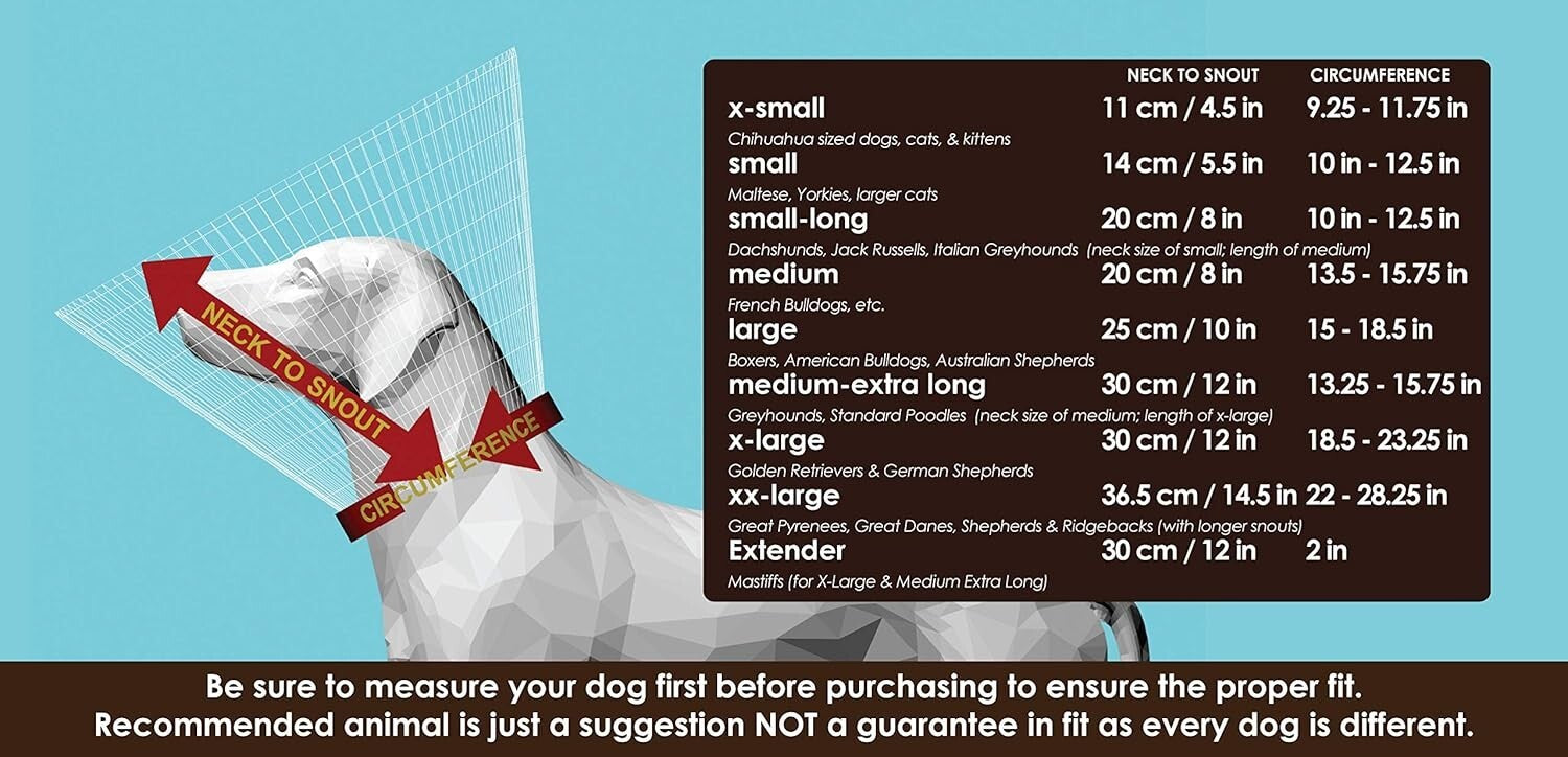 Reversible Tan and Black Pet Cone Collar for Dogs & Cats | Post-Surgery Relief