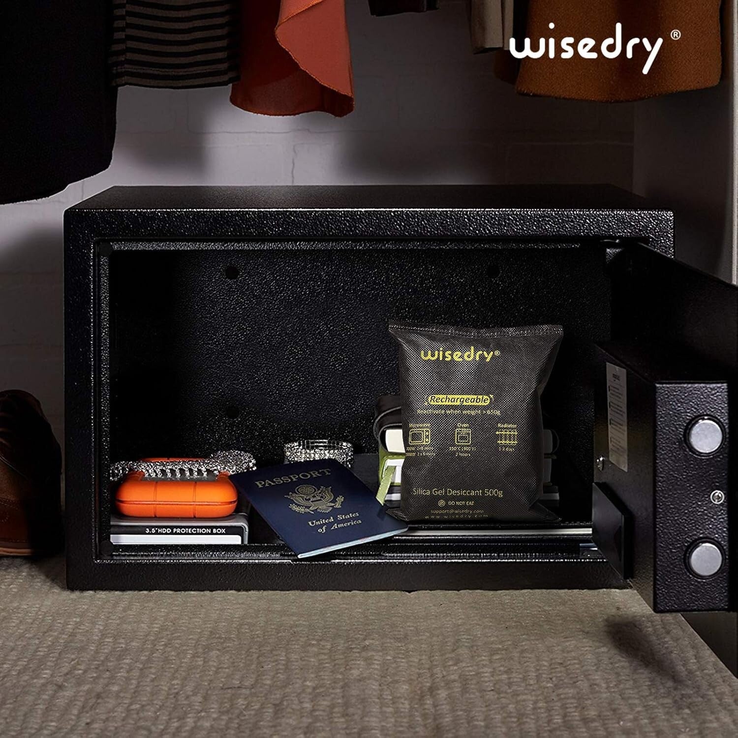 Large 4 x 500g Silica Gel Moisture Absorber Bags - Safe & Reusable Dehumidifier