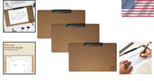 Load image into Gallery viewer, 3-Pack Legal Size 19x11 MDF Clipboards with Low-Profile Clip - Smooth Edges