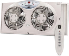 Load image into Gallery viewer, Bionaire Thin Window Fan with Programmable Thermostat &amp; Remote Control