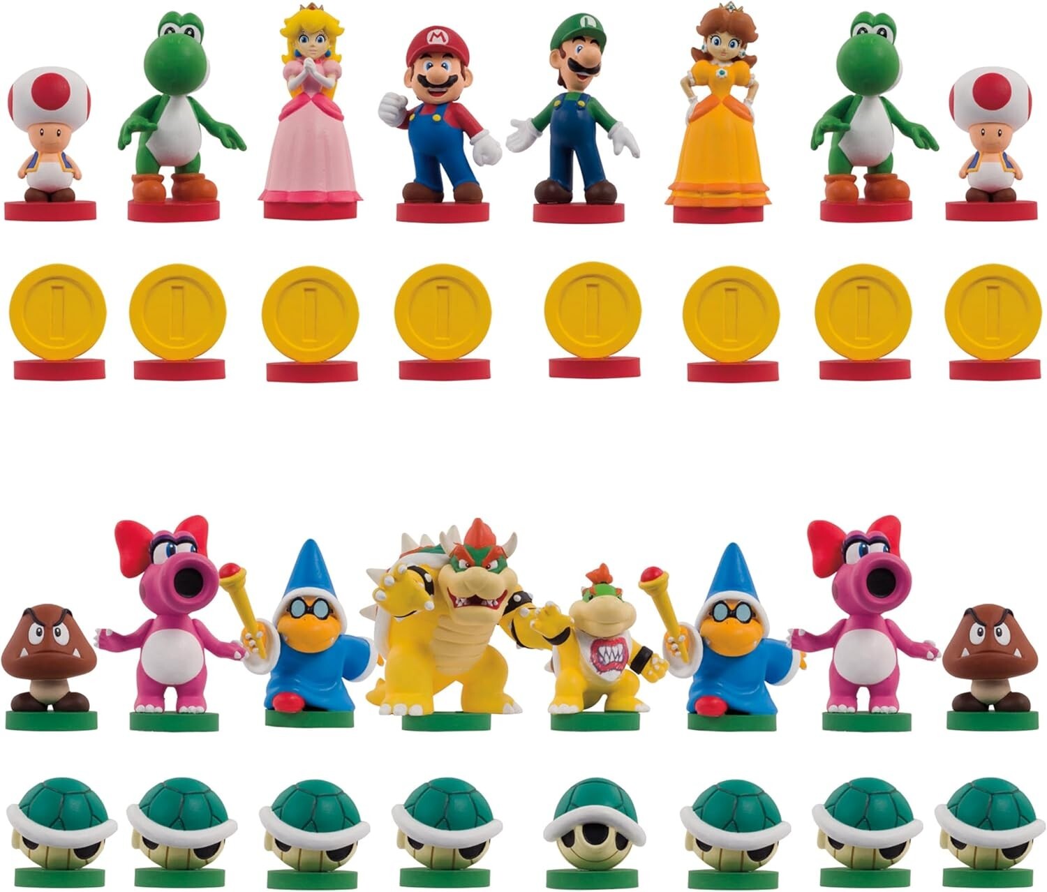 Unique Super Mario Chess Game with 32 Sculpted Pieces - Ideal for Collectors
