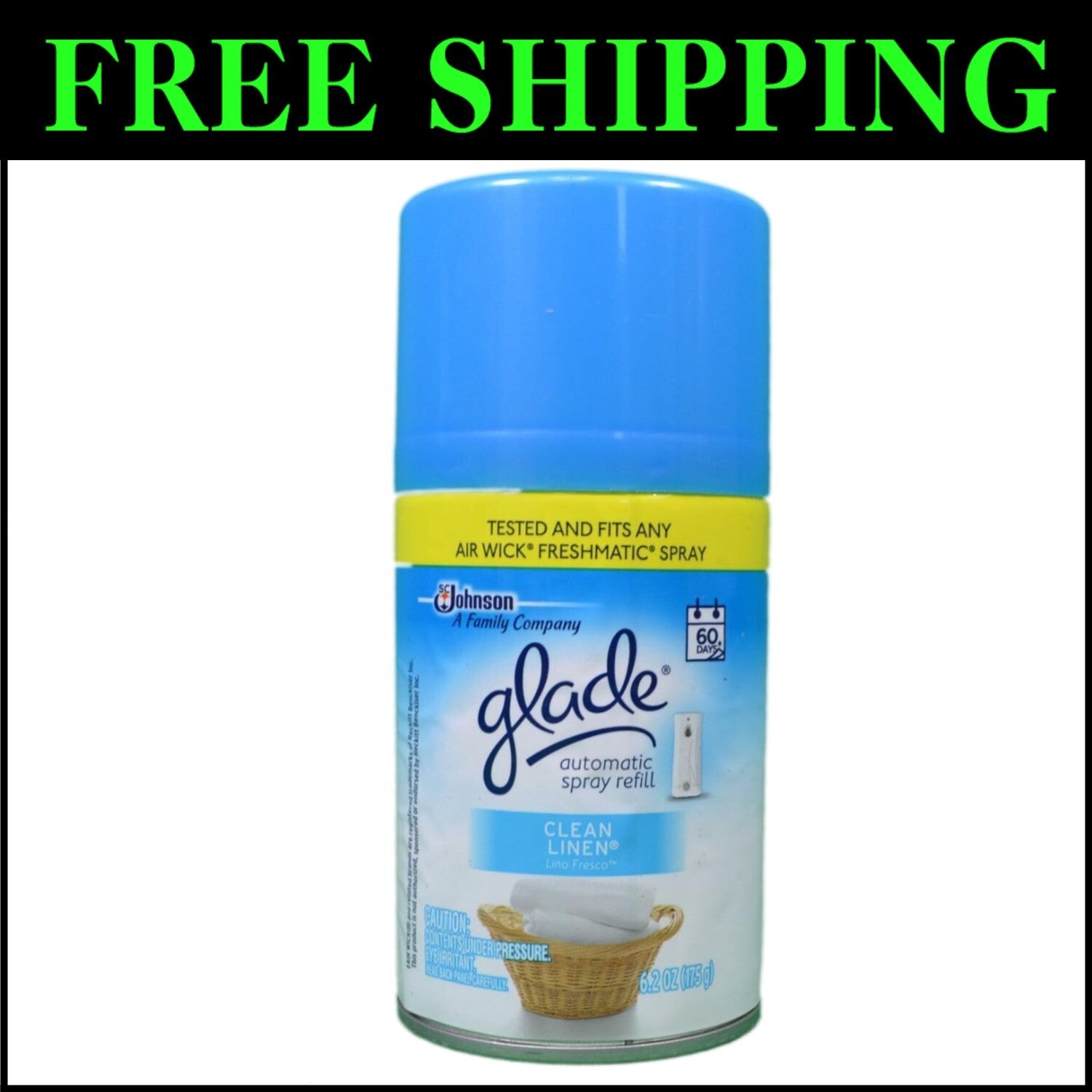 Clean Linen Automatic Spray Refill - 8 oz. Air Freshener for Lasting Freshness