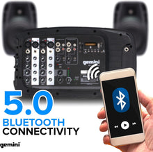 Load image into Gallery viewer, Compact Gemini Portable PA Speaker System with Bluetooth &amp; Stands Included