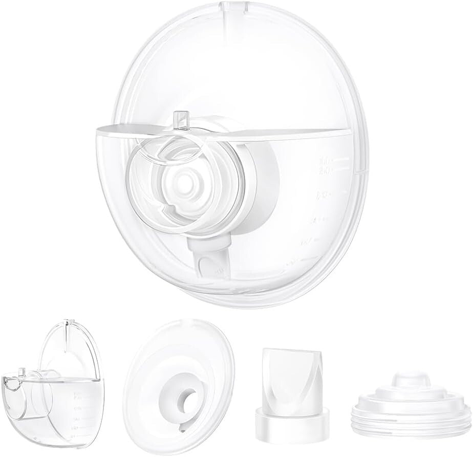 Efficient Breast Pump Parts Set with 24mm Flange and Milk Collector for Moms