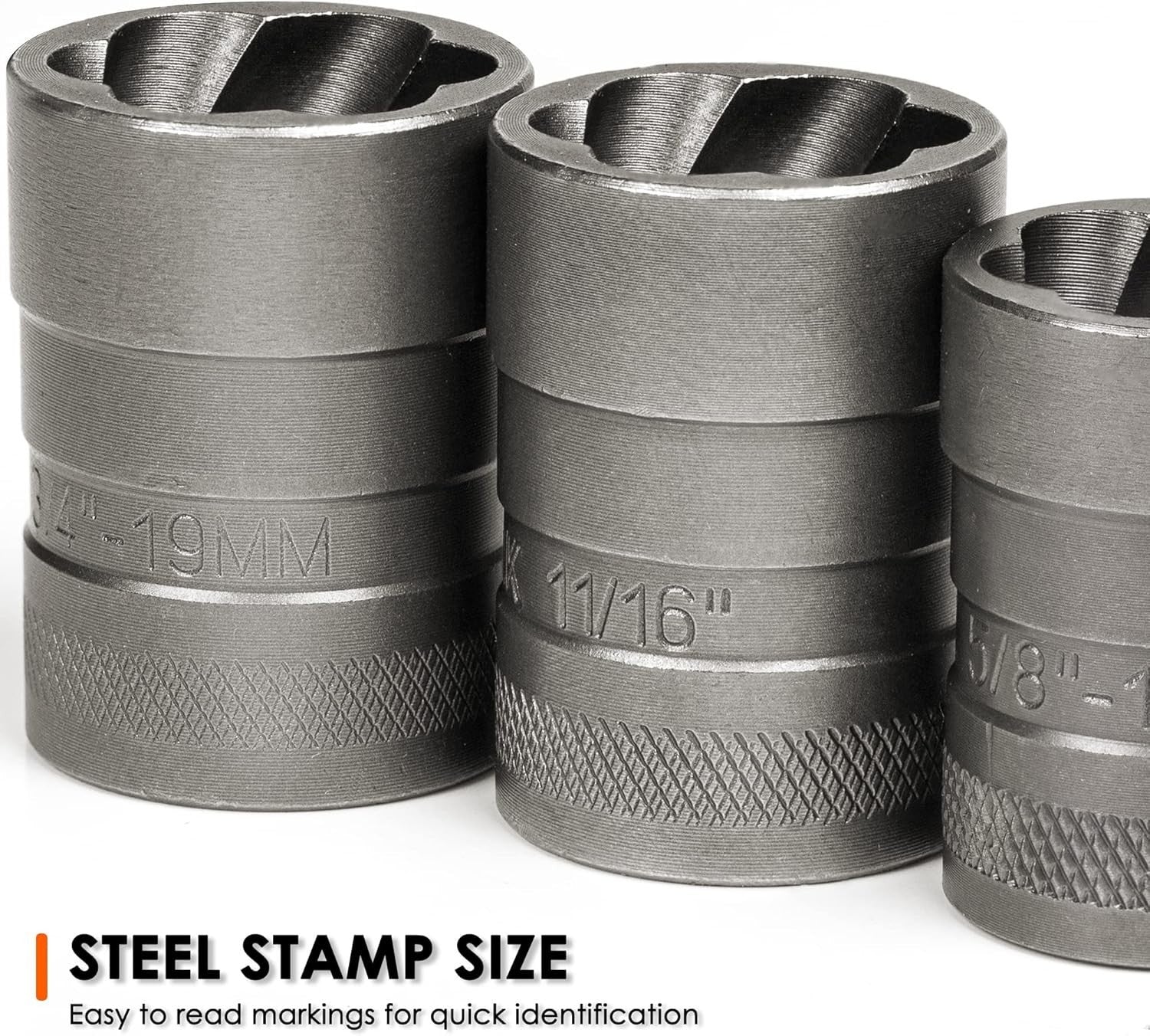 Effortless Bolt Extraction: 32-Piece Rounded Remover Set for Damaged Fasteners