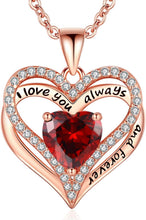 Load image into Gallery viewer, Elegant Rose Gold S925 Sterling Silver Heart Necklace for Women – Gift-Ready