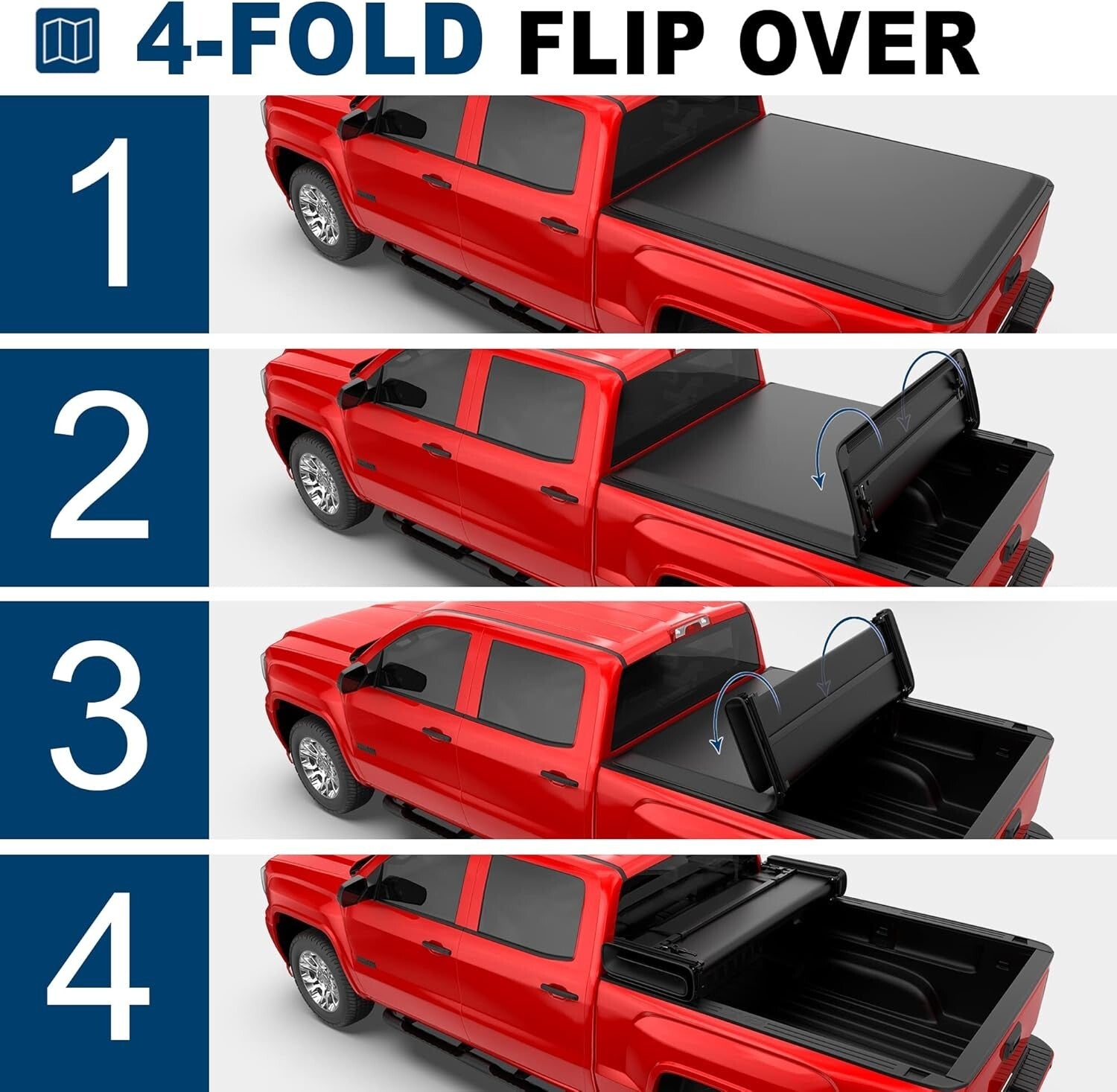 Custom Fit Soft Truck Tonneau Cover for 1988-2006 Silverado/GMC 6.5 FT Fleetside