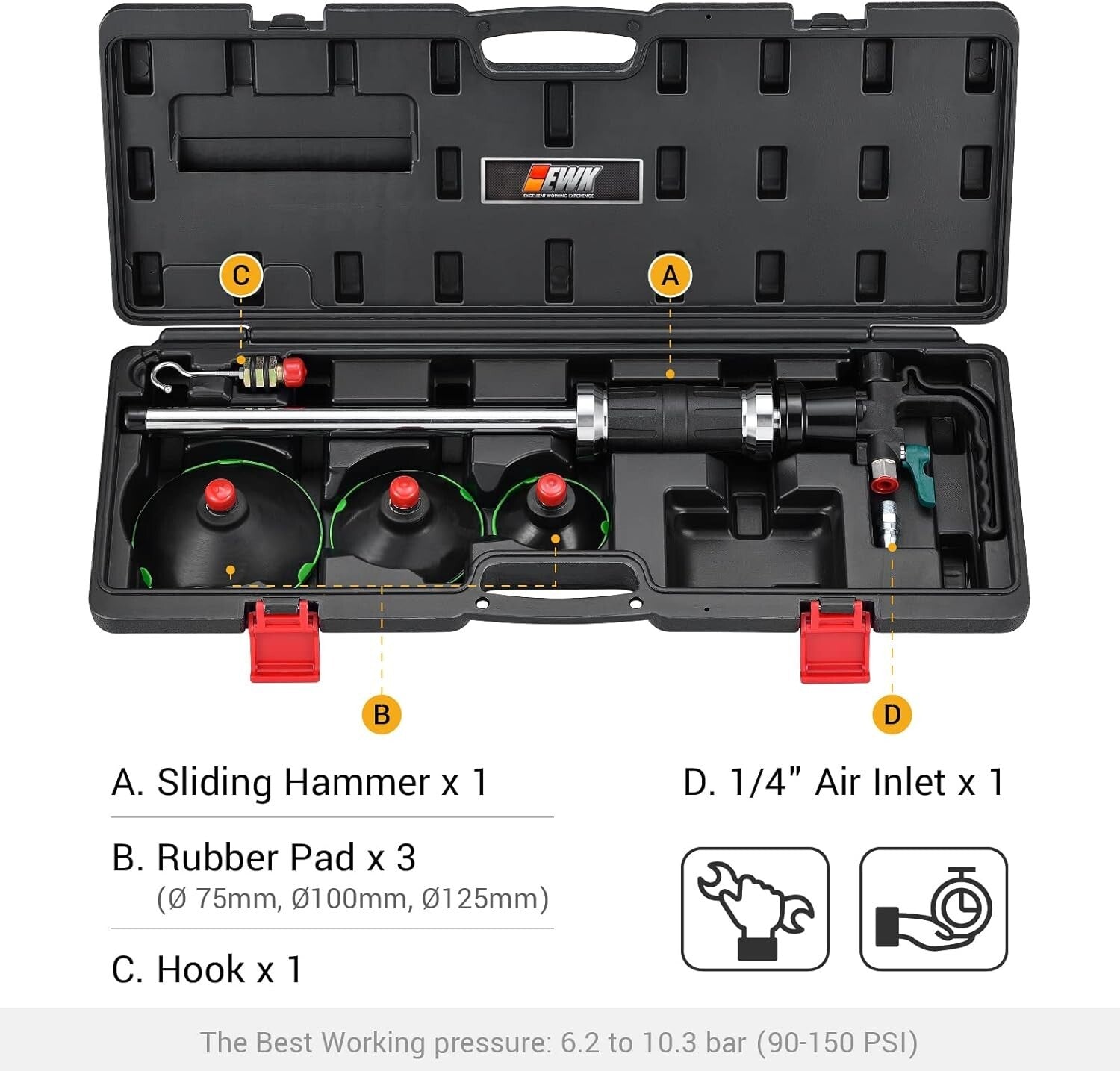 Effortless Car Body Dent Puller with Strong Vacuum and Quality Materials