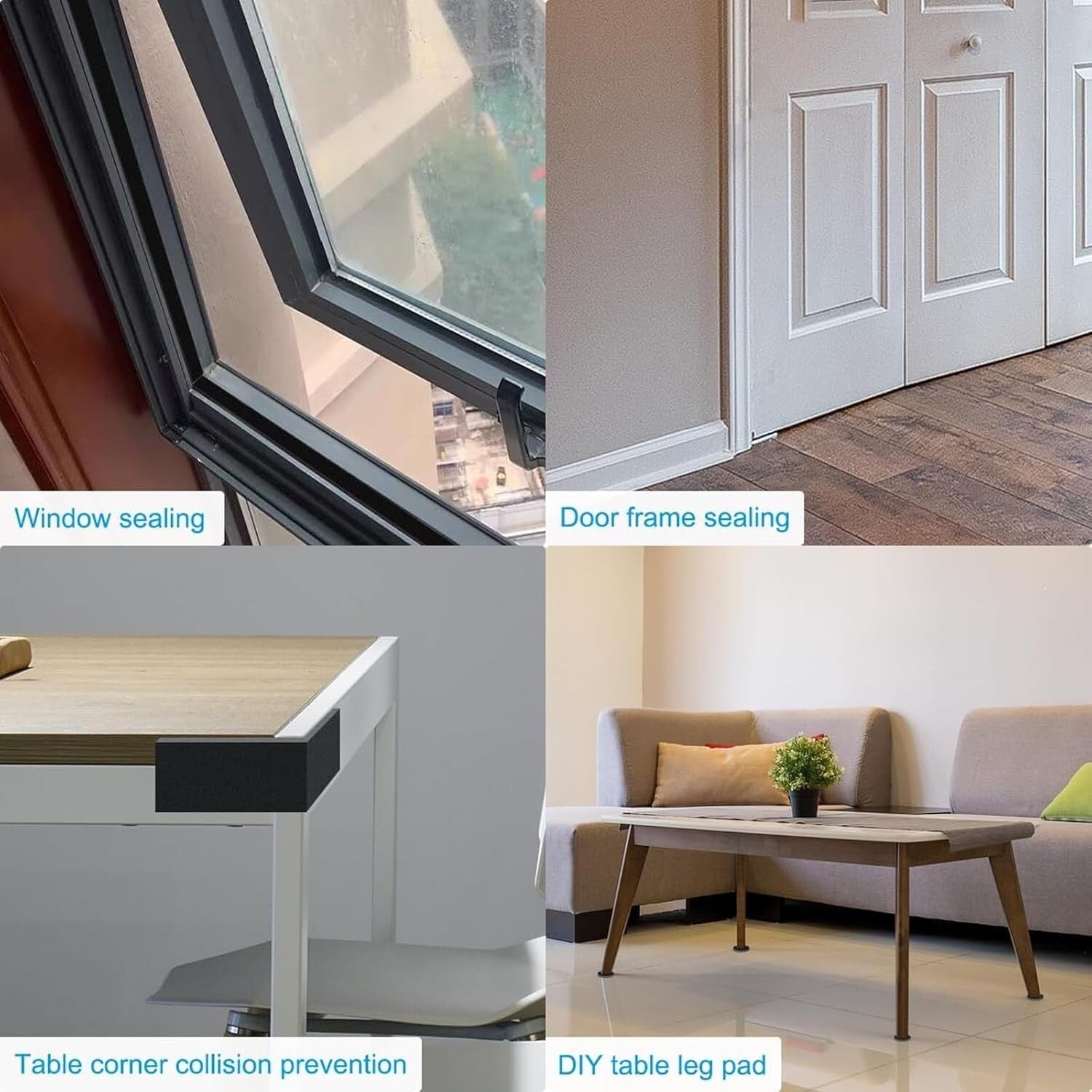 Flexible Closed Cell Foam Tape - 1/4in x 197ft for Ultimate Weather Protection