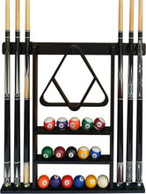 Load image into Gallery viewer, Premium Solid Hardwood Wall Mount Cue Rack - Organize Your Game Room Elegantly