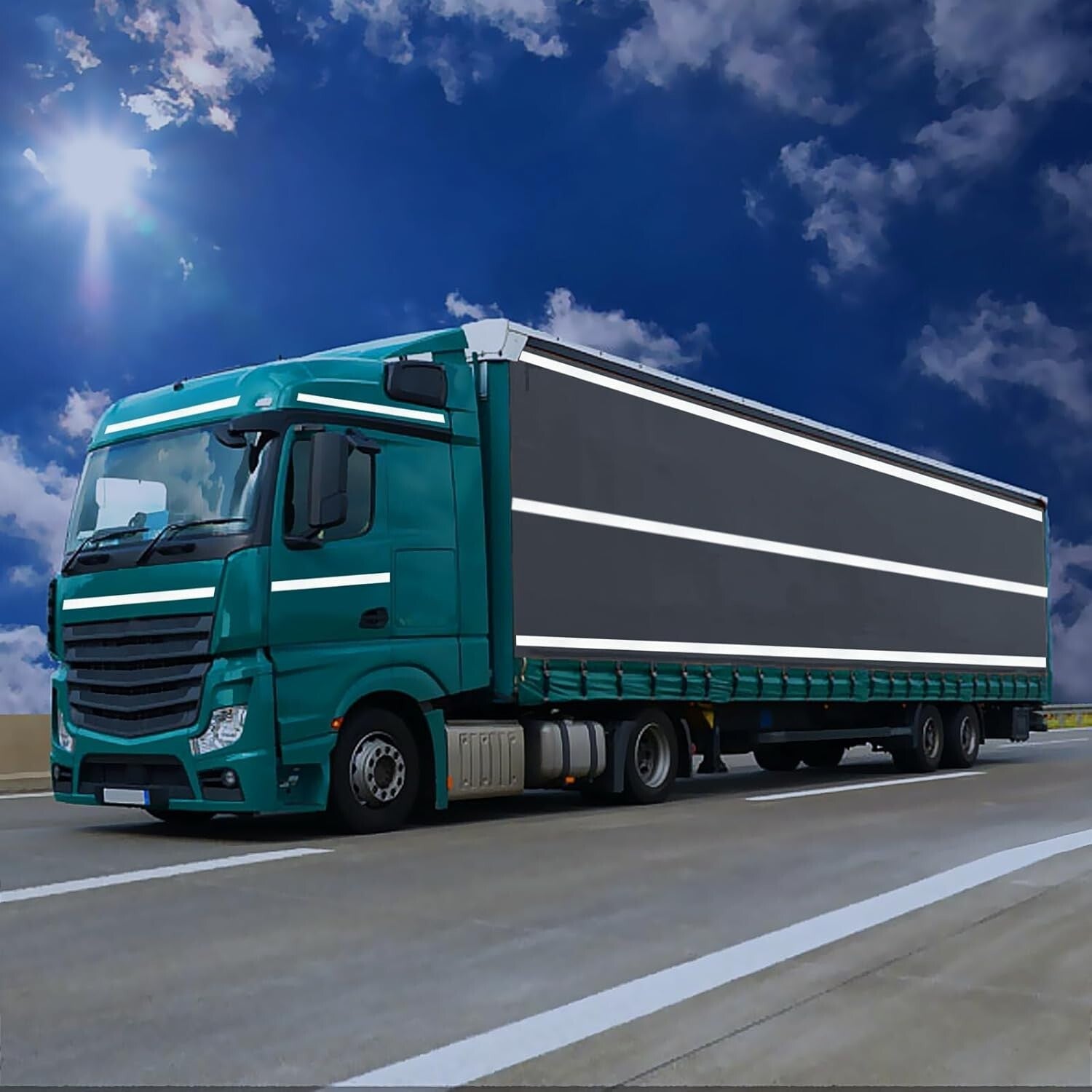 Durable Non-Fading Reflective Tape 2'' x 68 FT for Enhanced Outdoor Safety