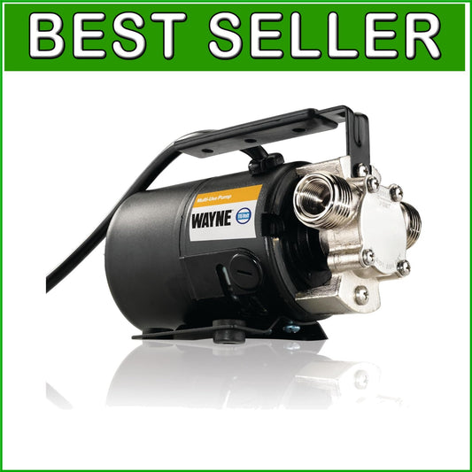 Durable 120V Transfer Pump - Portable, Lightweight with Suction Hose Included
