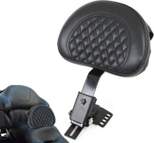 Load image into Gallery viewer, Custom Leather Rider Backrest with Storage Pouch for Road King &amp; Street Glide