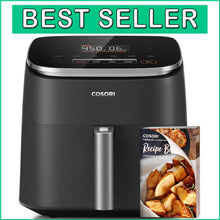 Load image into Gallery viewer, Multi-Function 6-Quart Air Fryer with Automatic Shut-off and Non-Stick Design