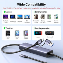 Load image into Gallery viewer, Compact USB C Capture Card 1080P 60FPS for Seamless Streaming Experience