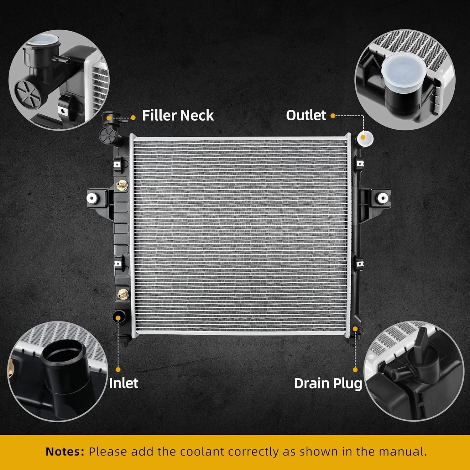 Durable Complete Radiator Package with User Manual and Easy Install Features