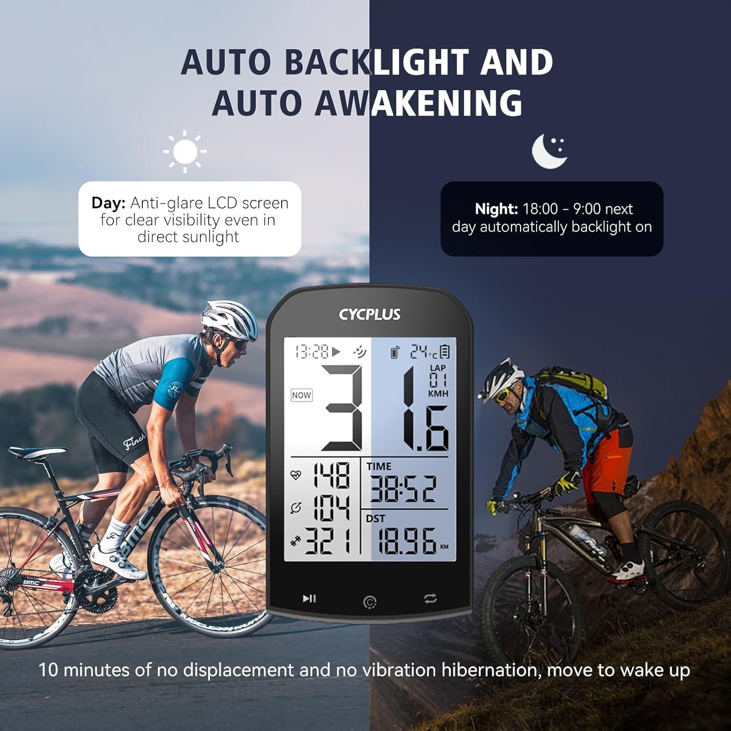 Advanced Wireless Bike Speedometer with 60-Hour Battery Life & IPX6 Protection