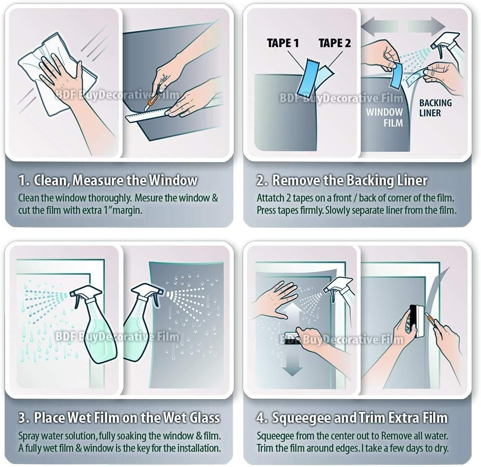 Crystal Clear Shatter-Resistant Window Film 48in X 12ft – Safety & UV Shield