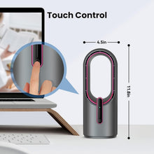 Load image into Gallery viewer, Quiet Bladeless Office Fan - Compact Design with Touch Control for Home &amp; Desk