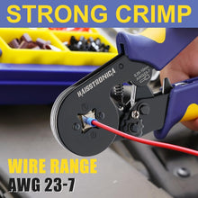 Load image into Gallery viewer, Professional Ferrule Crimping Tools with Adjustable Ratchet &amp; 2500 Wire Ends