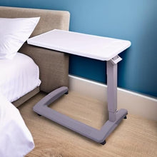 Load image into Gallery viewer, Compact Overbed Table with Wheels - Ideal Rolling Bedside Tray for Easy Access