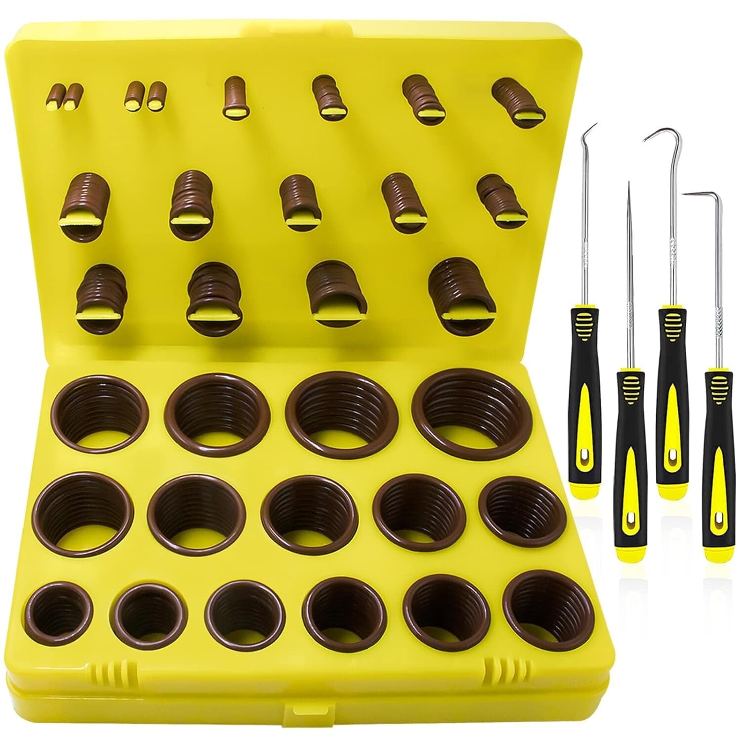 Complete 386-Piece Viton O-Ring Set - Ideal for Hydraulic & Pressure Washer Use
