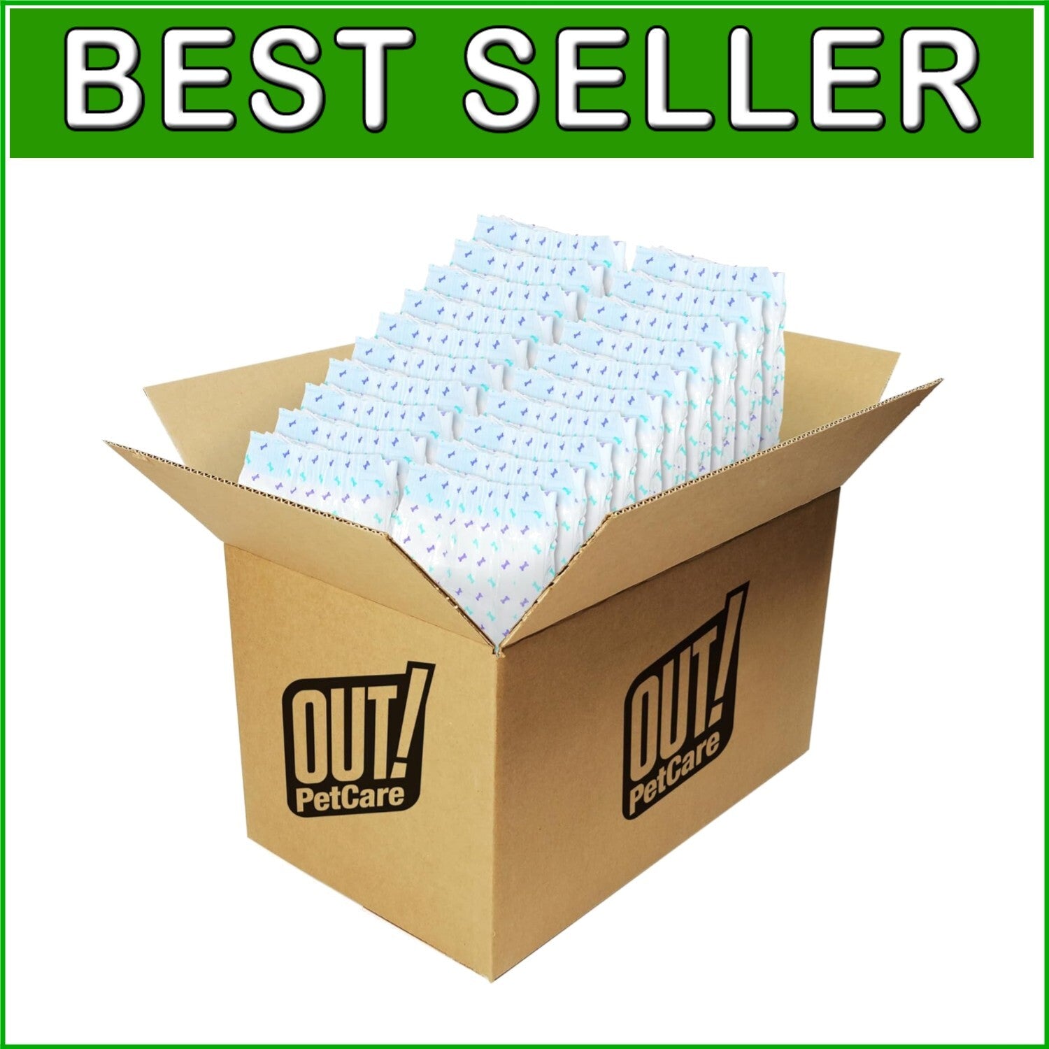 Petcare Disposable Dog Diapers for Female Dogs - Incontinence & Heat Cycle Aid