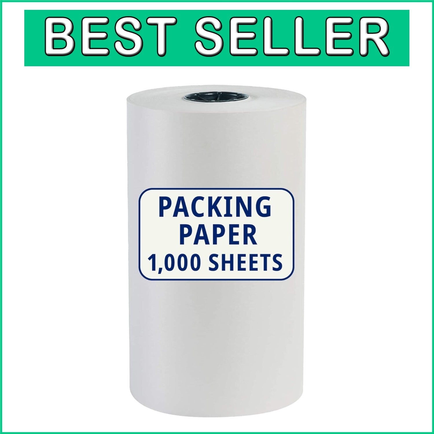 Bulk 1440' Newsprint Paper Roll - Unprinted Clean Sheets for Shipping & Storage