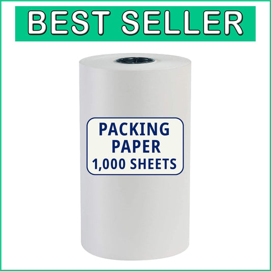 Bulk 1440' Newsprint Paper Roll - Unprinted Clean Sheets for Shipping & Storage